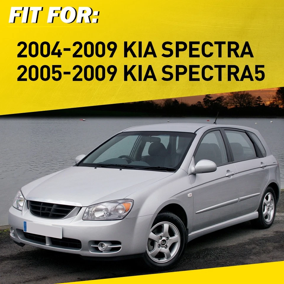 Manija de puerta interior cromada lado derecho para 04-09 KIA Spectra Spectra5 2 piezas Foto 2 de 4