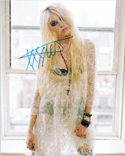 Foto sexy firmada por Taylor Momsen 8X10 póster foto autógrafo RP