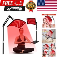 Red Light Therapy for Face and Body, Red Infrared Light Therapy Lamp with Sta...