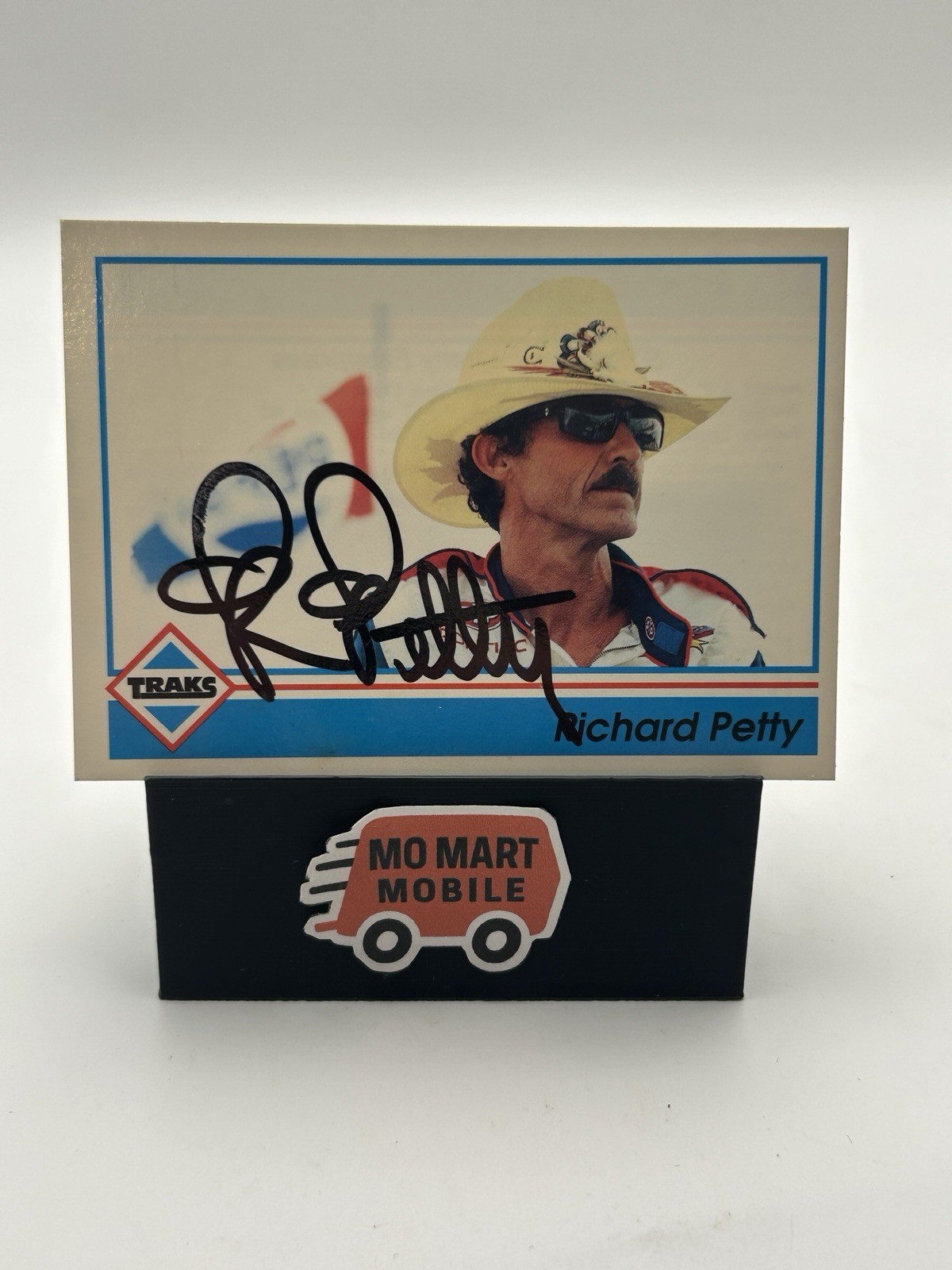 Signed Richard Petty 1992 TRAKS Card #85 NASCAR Autographed