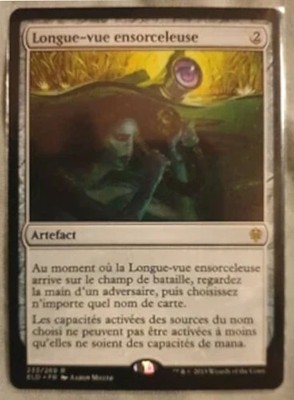 mtg magic Sorcerous Spyglass eldraine FRENCH vf fr Sorcerer's Longue-sue