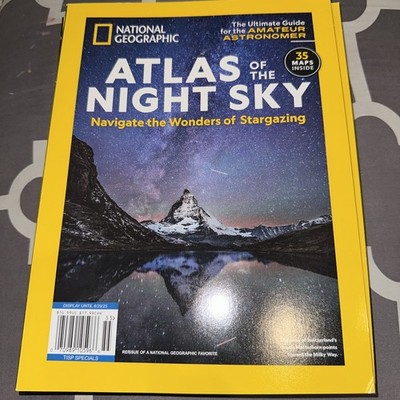 New National Geographic Atlas Of The Night Sky 2025 Magazine 35 Maps Inside