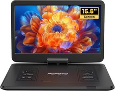 17.5 Portable DVD Player with 15.6 Large HD Screen, 6 Hrs Rechargeable Battery