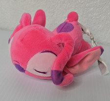 Disney Lilo  Stitch Angel Pink Plush Mini Sleeping Pose Small Stuffed Plushie