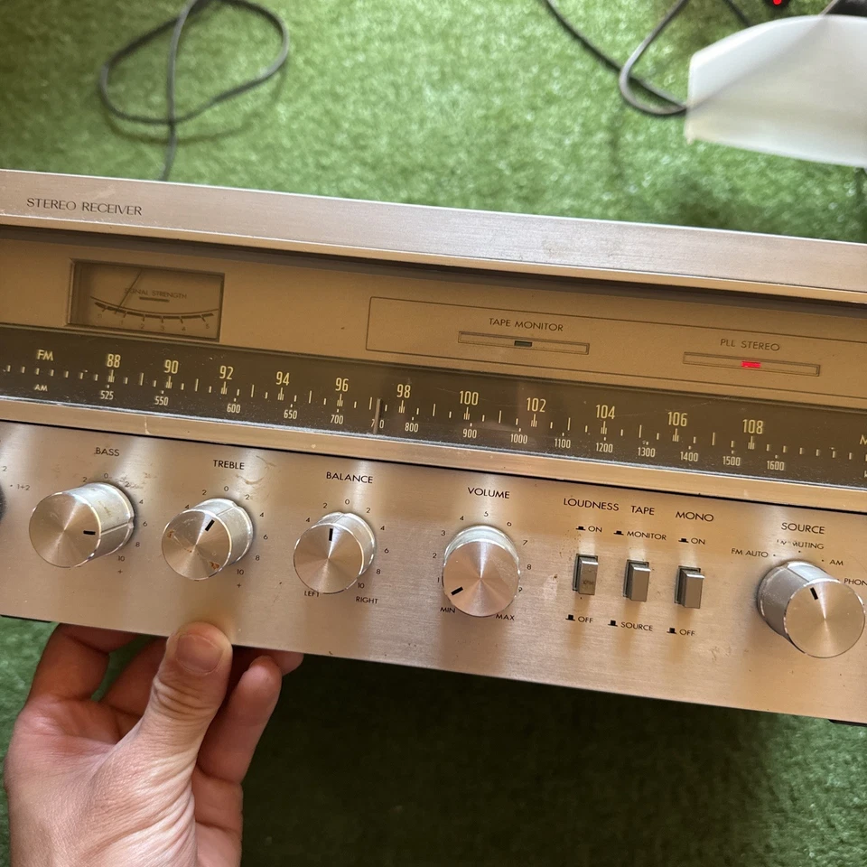 Receptor estéreo AM/FM JVC R-S5 1979-80 cinta fonográfica monitor auxiliar, ¡funciona muy bien! Foto 3 de 4