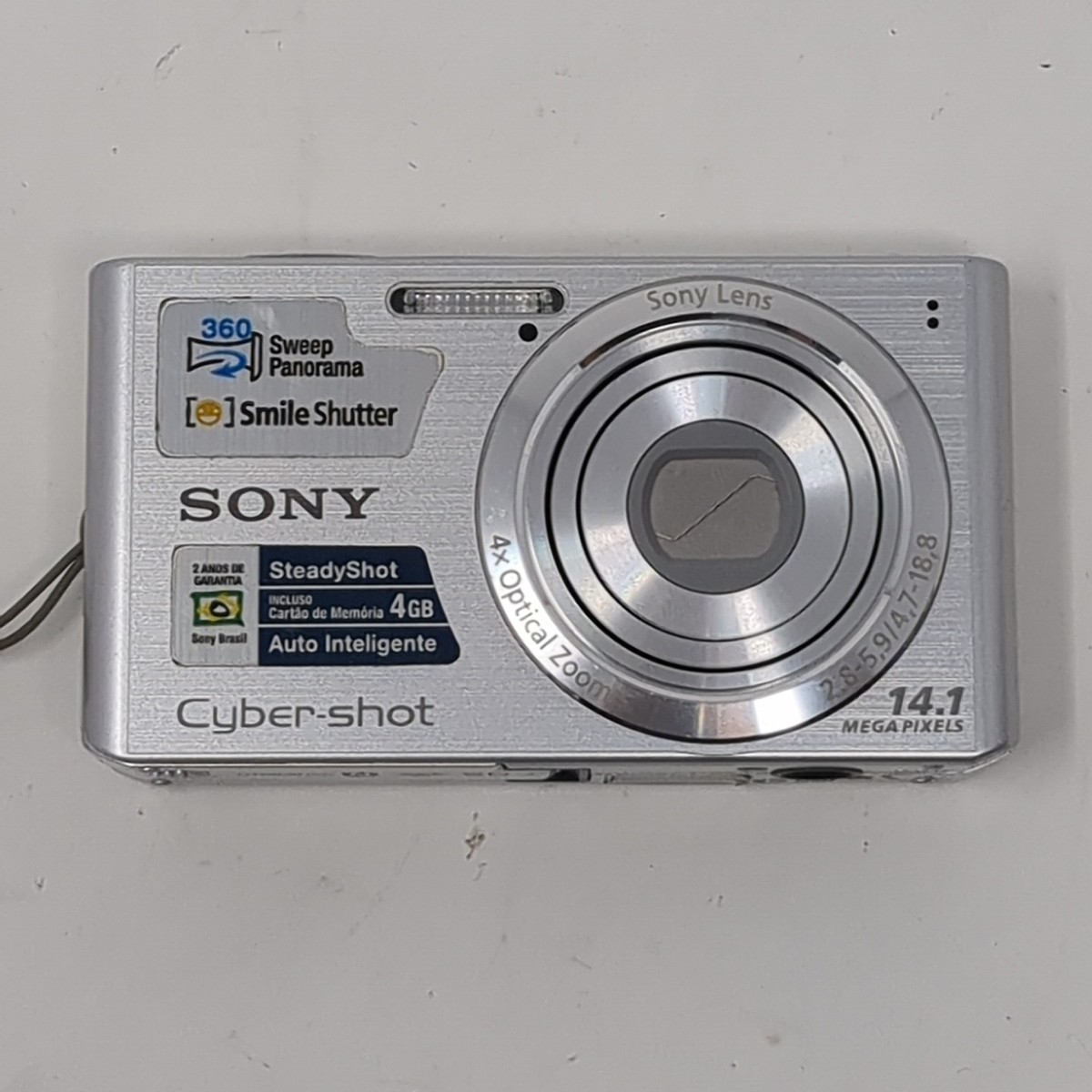 Sony Cyber-shot DSC-W610 14.1MP Digital Camera - Silver - WORKING