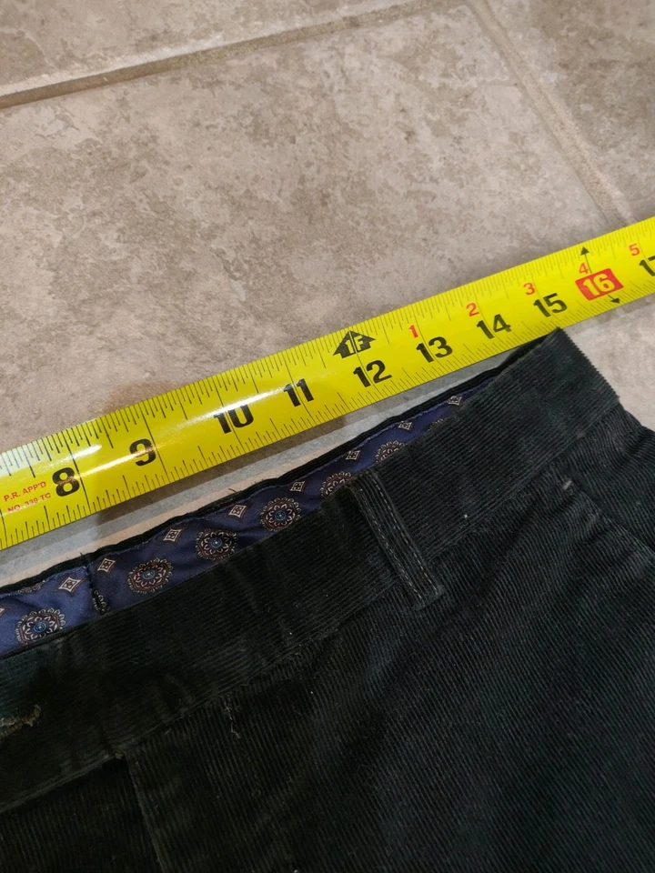 LRL Ralph Lauren Black Label Corduroy Chino Pants 30x30 Emerald Green Classic - Image 3 of 4