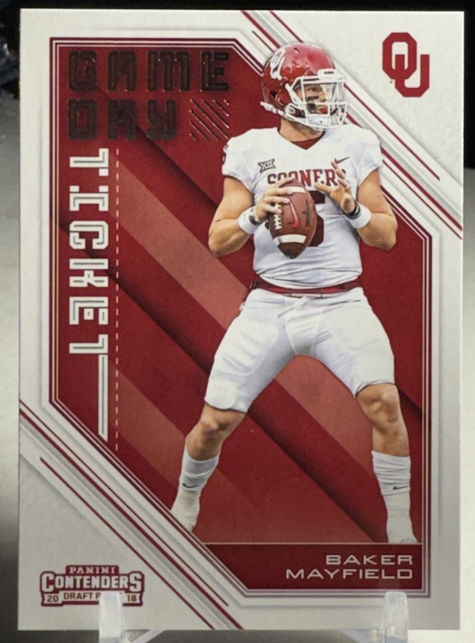 2018 Contenders Draft Picks Baker Mayfield Game Day Ticket RC #24 Sooners