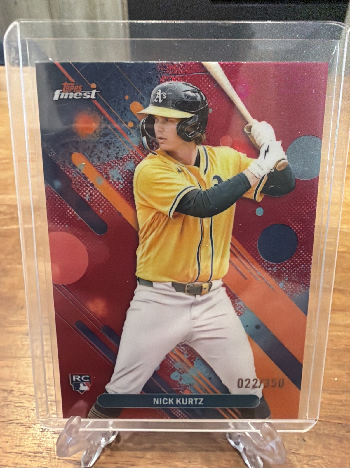 2025 Topps Finest - Common Nick Kurtz #10 Magenta Refractor /350 (RC)
