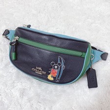 COACH body bag Disney collaboration leather Mickey body bag Disney