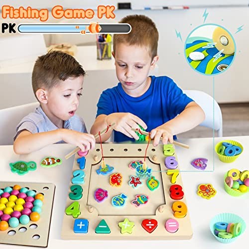 KUKUTrue® Montessori Giocattolo 3 4 5 6, Giochi da 3 Anni, Giocattoli