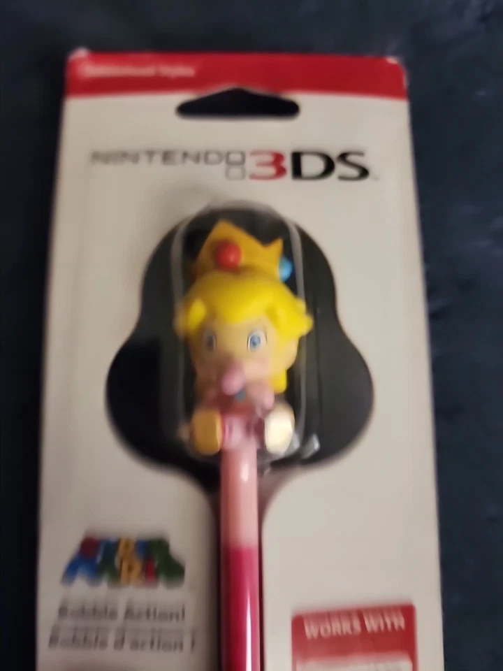 New Baby Princess Peach Nintendo 3DS Stylus Bobble Action Bobblehead Super Mario - Image 3 of 4