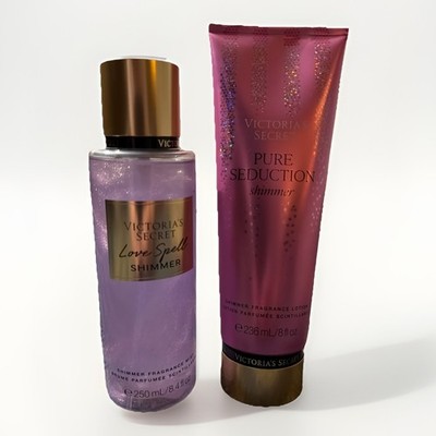 Victoria s Secret Pure Seduction Shimmer Lotion Love Spell Shimmer Mist Two Pack