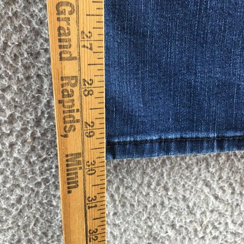 Seven7 Flared Jeans Womens 6 (actual 30x30) Blue Denim Cotton Blend Mid Rise Zip - Picture 8 of 20