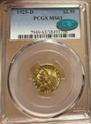1925-D PCGS & CAC MS3 $2.50 Gold Indian Head Quarter Eagle