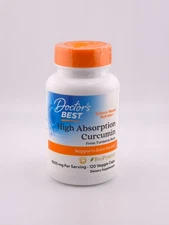 Doctor's Best Curcumin from Turmeric Root, C3 Complex & Bioperine 1000mg Tablets