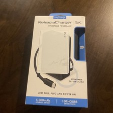 myCharge 5000mAh 30W RetractaCharger  Power Bank with Buit-in Retractable