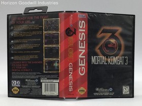 1995 Mortal Kombat 3 Video Game For Sega Genesis T-97116 (G)
