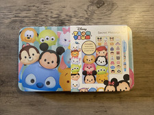 Tsum Tsum Secret Message Set Tin Case With Stickers, Journal  Pen - Sealed