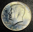1964 (P) Kennedy Half Dollar 90% Silver BU