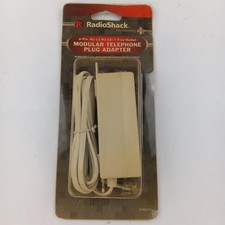 RadioShack Modular Telephone Plug Adapter 4-Pin RJ11 RJ14 Five Outlet Corded New