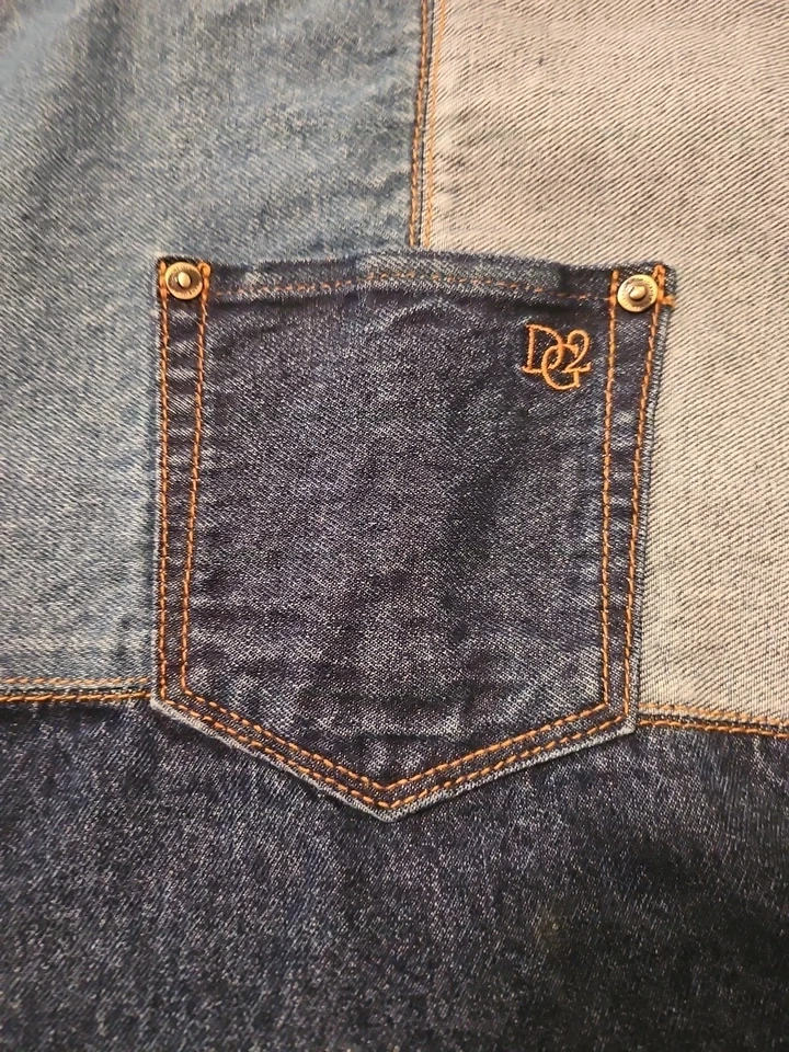 Diane Gilman DG2 Anniversary Denim Tote Bag PATCHWORK - Image 3 of 4