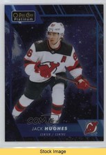 2023-24 O-Pee-Chee Platinum Cosmic Blue Variant Jack Hughes #10 READ