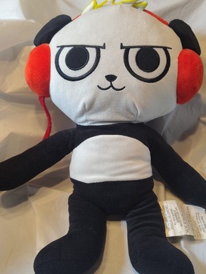 Ryan's world Panda Medium Stuffed Animal Plush Toy Black White Red Washable Toy