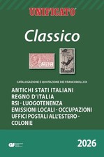 UNIFICATO " Classico " 2026 Catalogazione e Quotazione dei Francobolli Italiani