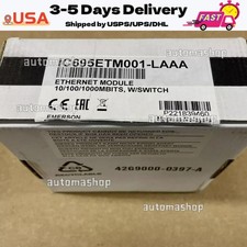 Emerson IC695ETM001-LAAA Ethernet Module for RX3i PLC NEW in Box US Free TAX