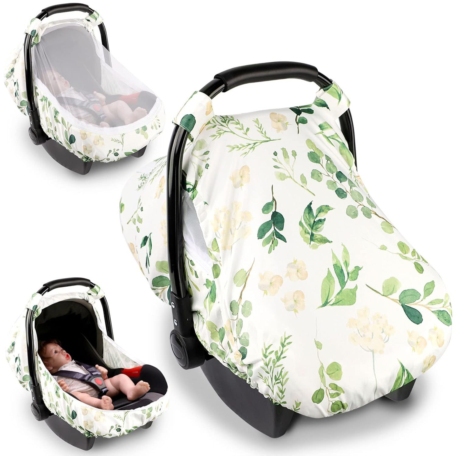 Leaf Car Seat Cover for Babies Girl or Boy，Leaf Infant Car