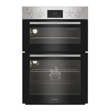 Refurbished Indesit Electric Built In Double Oven - Stainless Steel A2/DII10DIX