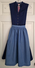 Winners Trachten Dirndl Dress Austrian Girls 146 Blue