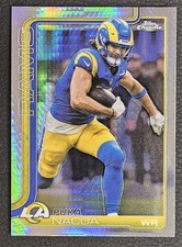 2025 Topps Chrome Football Puka Nacua Prism  Refractor #166 Los Angeles Rams