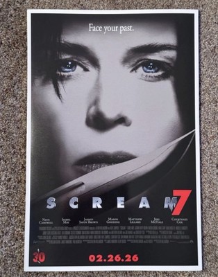 SCREAM 7 ORIGINAL LIMITED EDITION AMC EXCLUSIVE 12 X 18 POSTER!
