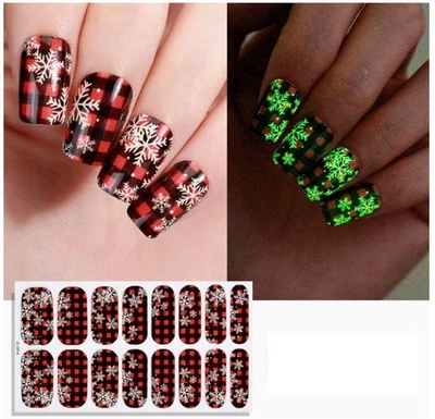 Nail Art Stickers Self Adhesive Christmas Nail Polish Wraps Full Cover (ZE0918)