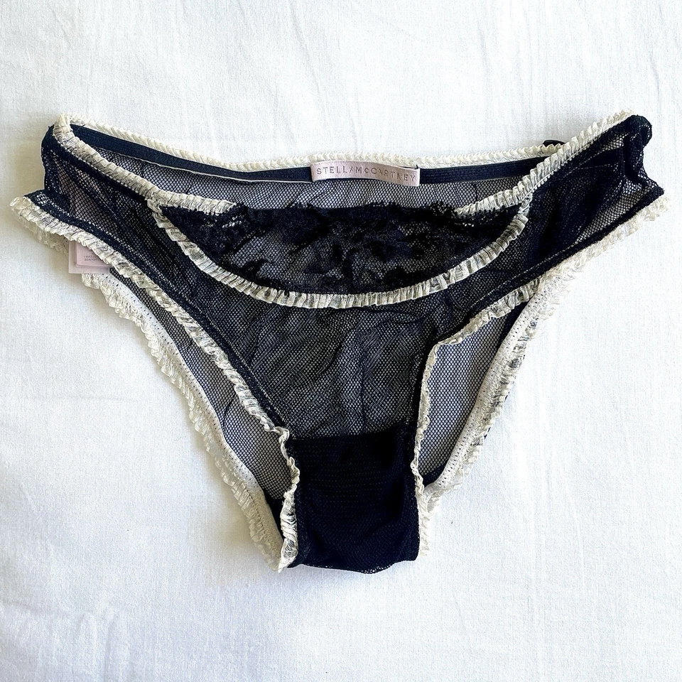 Bragas medianas Stella McCartney 4 pares azul marino negro beige nuevas sin etiquetas Foto 2 de 4