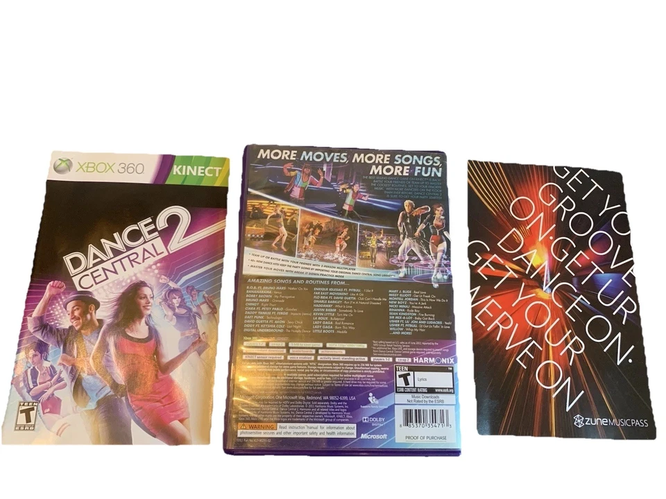 DANCE CENTRAL 2 XBOX 360 *USED UNTESTED* - Image 2 of 2