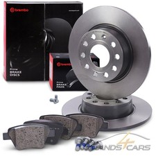 BREMBO BREMSSCHEIBEN+BELÄGE HINTEN FÜR AUDI A1 SEAT LEON 1P SKODA YETI VW GOLF 6