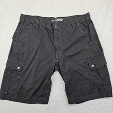 Carhartt Rugged Flex Relaxed Cargo Shorts Mens 40 Black Ripstop Work 11 Inseam