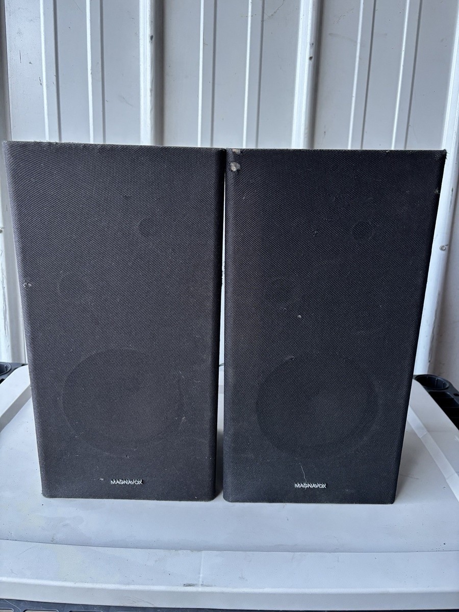Magnavox Vintage Stereo Speakers – Classic Wood Cabinet – Tested