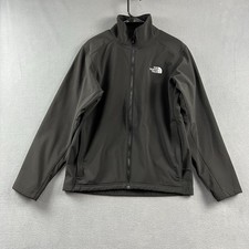 The North Face Jacket Men's Medium Black Soft Shell Full Zip Up Outdoor Hiking