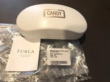 Furla Hard Case only for Glasses Sunglasses White New - Italy