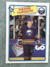 PACKFRESH 1988-89 TOPPS HOCKEY PIERRE TURGEON BUFFALO SABRES ROOKIE RC CARD #194