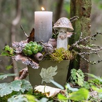 Pflanzkasten Aus Holz Im Shabby-Chic-Stil Mit Blattdetail
