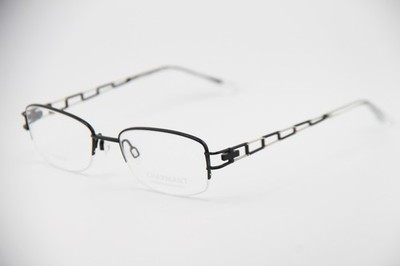 NEW CHARMANT TITANIUM PERFECTION CH10818 BK2 BLACK AUTHENTIC EYEGLASSES 49-18