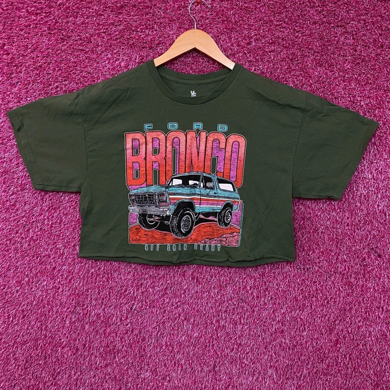 Junk Food Ford Bronco Off Road Ready Crop Tee Small