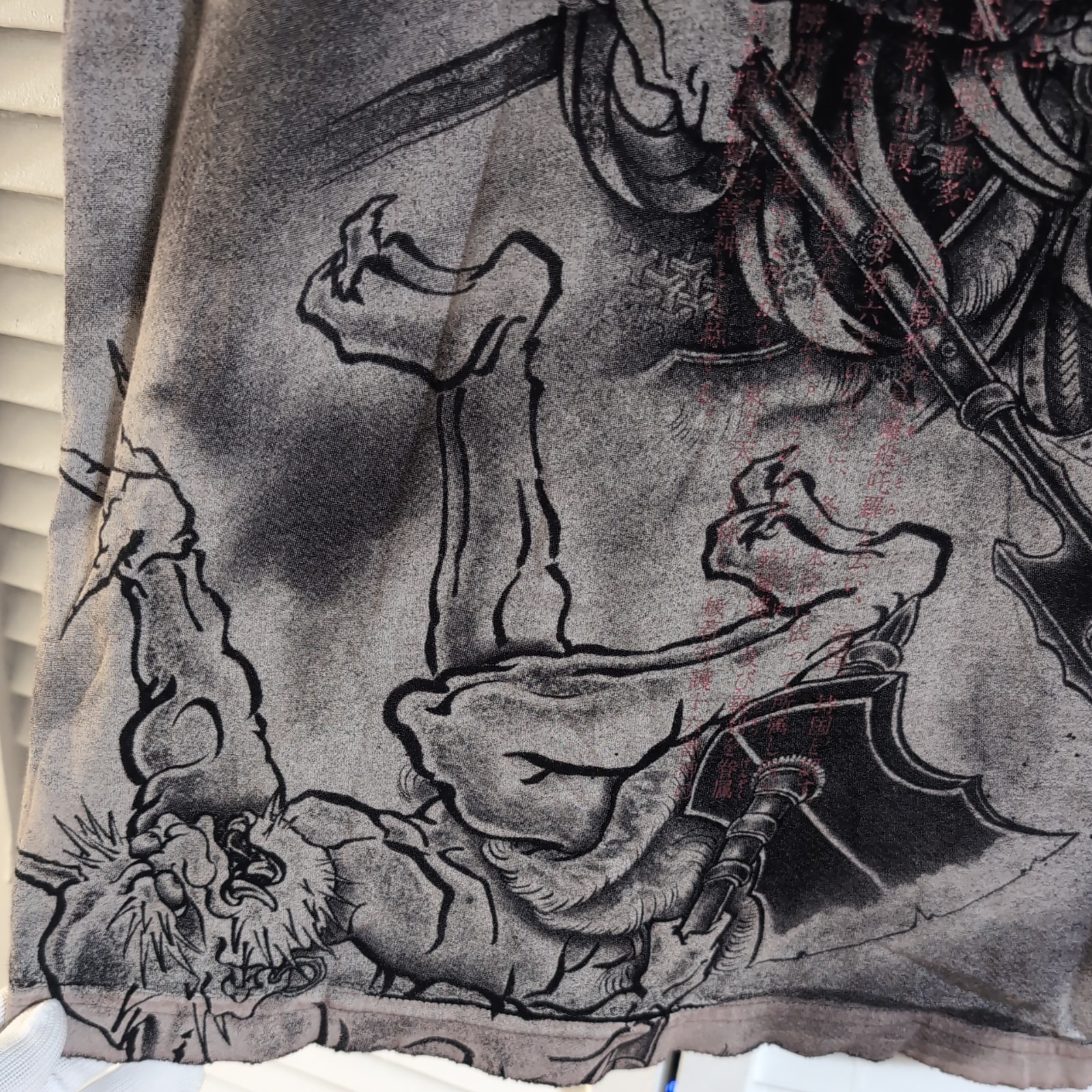 Vintage Affliction X Horiyoshi Layered Long Sleeve Shirt Mens Small RARE Y2K image 9