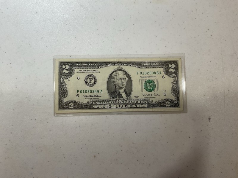 1976 $2 Federal Reserve Note Banknotes Type - Uncertified Currency Paper Money