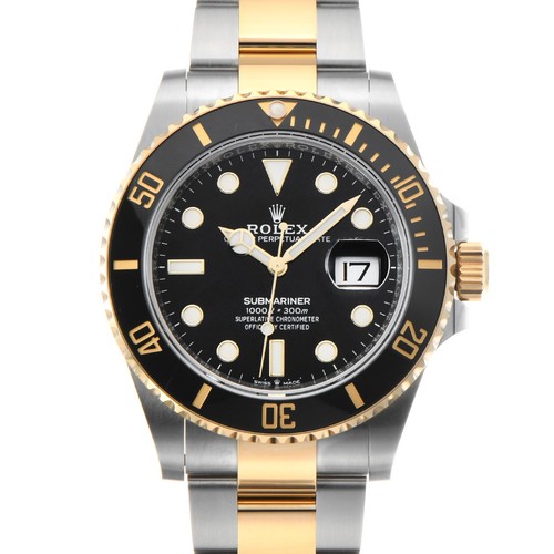 ROLEX Submariner date 126613LN black WATCH 732593